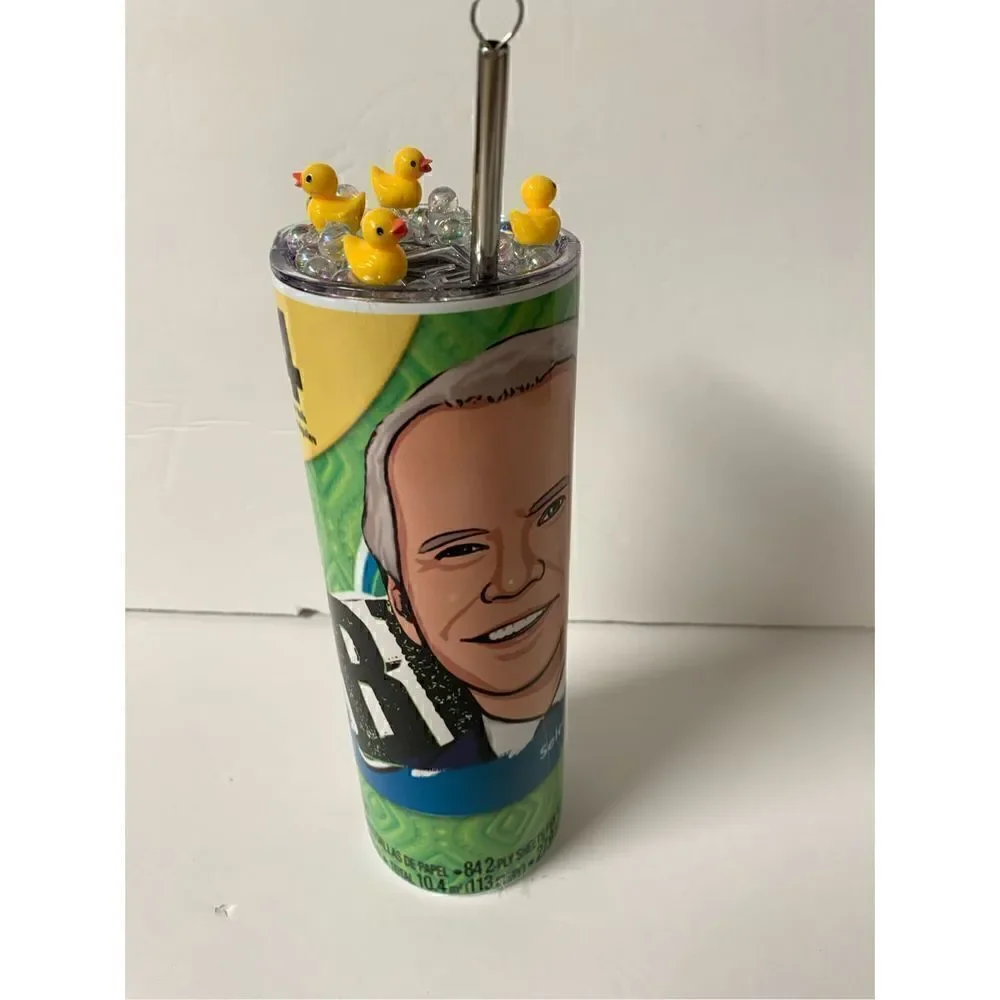 Biden The Quicker F***er upper paper towel handmade 20 oz stainless steel tumble
